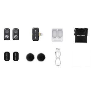 میکروفون یقه ای هالی لند مدل LARK A1 Mini Duo رابط Lightning